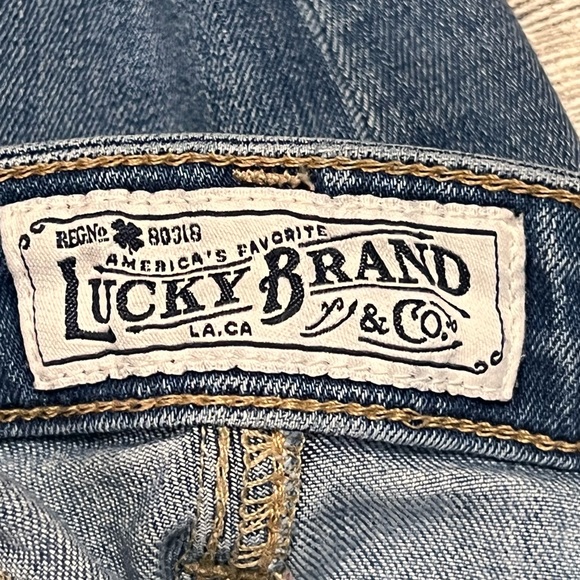 Lucky Brand Women Jeans 6 Blue Ava Skinny Ankle Cheville Frayed Raw Hem Stretch - Picture 14 of 15